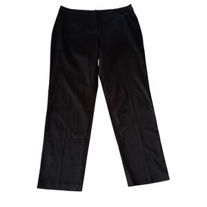 EILEEN FISHER | Black Satin Straight Leg Pant | Size Large